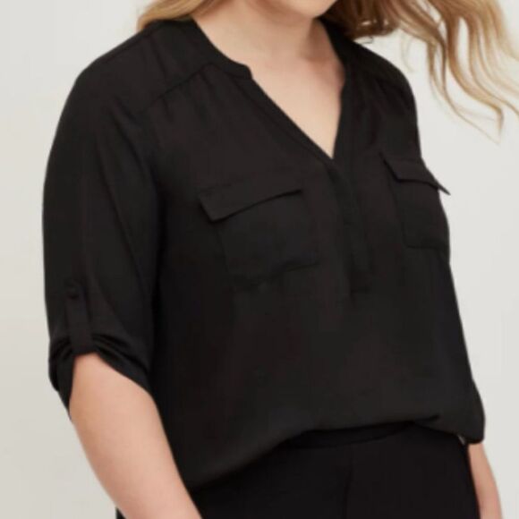 TORRID HARPER PULL ON BLOUSE - Picture 9 of 10